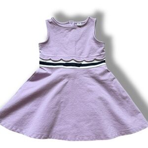 Janie and Jack Lavender Chic Blooms Scalloped Ponte Dress size 5